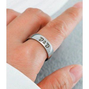 🆕 6mm Dad I Love You Stainless Steel Comfort Fit Band Sz 11, 12, 13